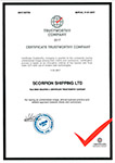 Сертификат "Коректна фирма"